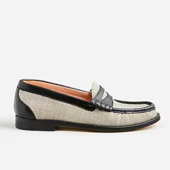 J.Crew Winona penny loafers in Spanish canvas - Size 7 - Picture 3 of 10